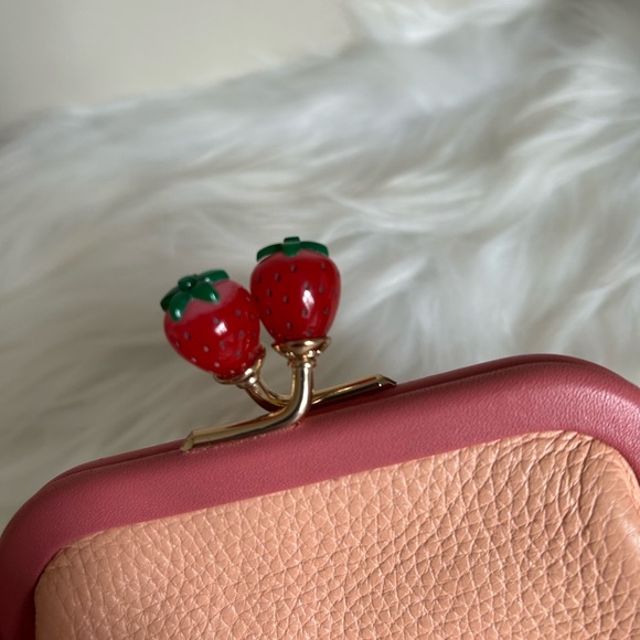 Coach Strawberry Kisslock Coin Purse - Picture 7 of 9